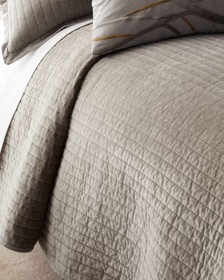 Lalique Quilted King Coverlet