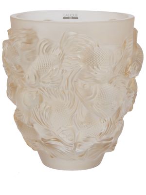 Lalique Rosetail crystal vase - Gold