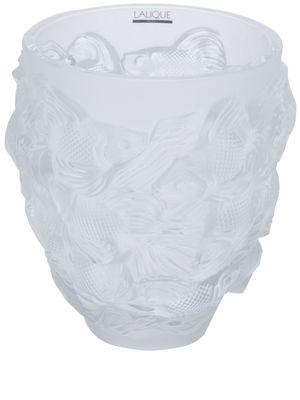 Lalique Rosetail crystal vase - White