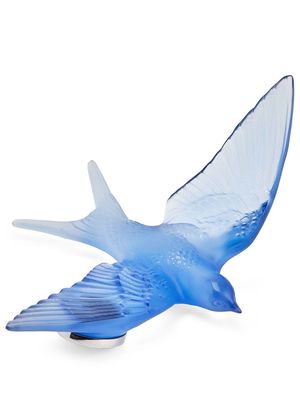 Lalique Swallow crystal sculpture - Blue