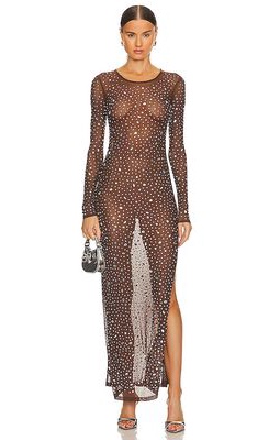 LAMARQUE Maret Maxi Dress in Brown