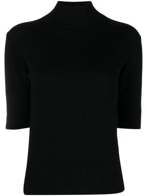 Lamberto Losani high-neck cashmere top - Black