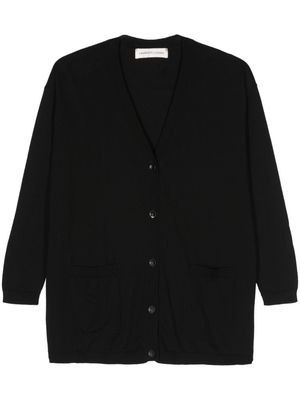 Lamberto Losani V-neck cotton cardigan - Black