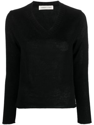 Lamberto Losani V-neck knit jumper - Black