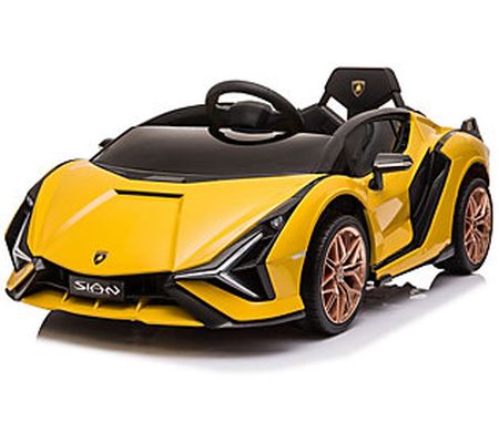 Lamborghini Sian 12V Upgraded Battery and Motor Yellow