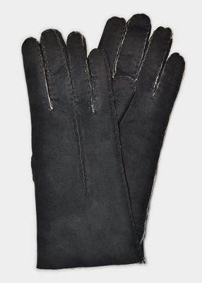 Lambskin Shearling-Lined Gloves