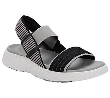 Lamo Elastic Knit Pull-On Strap Sandals - Summe r