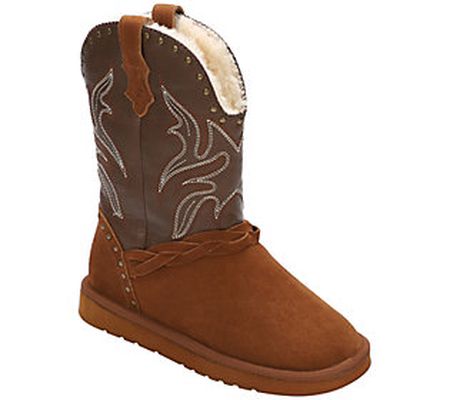 Lamo Pull On Suede Western Boot - Wrangler