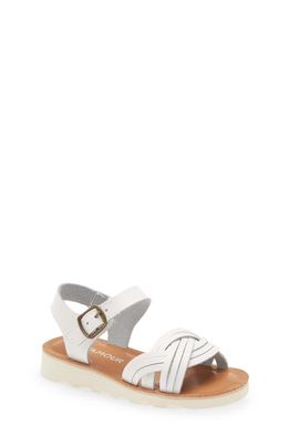 L'AMOUR Athena Sandal in White
