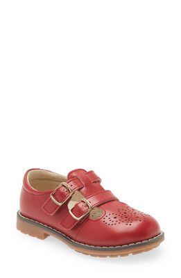 L'AMOUR Beatrix Double T-Strap Shoe in Red