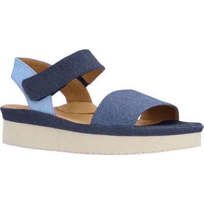 L'Amour des Pieds Abrilla Slingback Platform Sandal in Blue