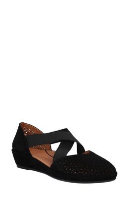L'Amour des Pieds Barvett Mary Jane Wedge in Black