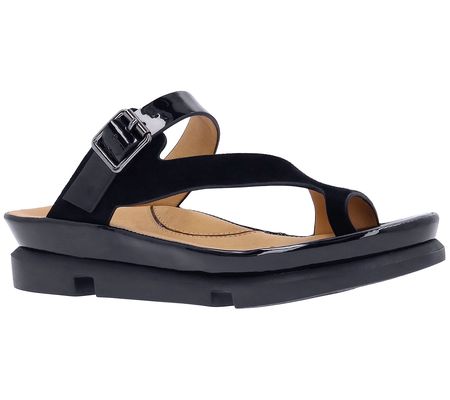 L'Amour Des Pieds Buckle Detail Sandal - Alanza Suede