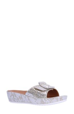 L'Amour des Pieds Callye Sandal in Silver/Gold