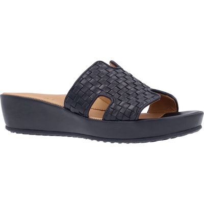 L'Amour des Pieds Cusaro Platform Wedge Slide Sandal in Black at Nordstrom, Size 8