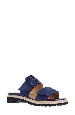 L'Amour des Pieds Dalbir Slide Sandal in Navy