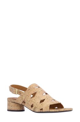 L'Amour des Pieds Elloise Slingback Sandal in Natural/Gold