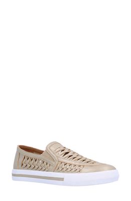 L'Amour des Pieds Karsha Woven Slip-On Shoe in Platino