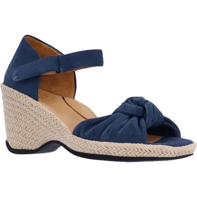 L'Amour des Pieds Oribel Wedge Sandal in Navy