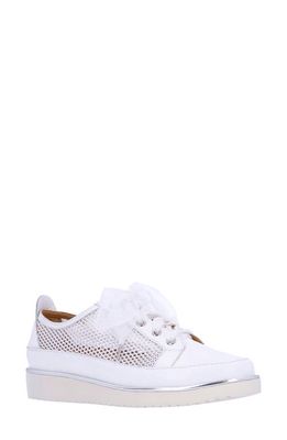 L'Amour des Pieds Zafira Mixed Media Derby in White