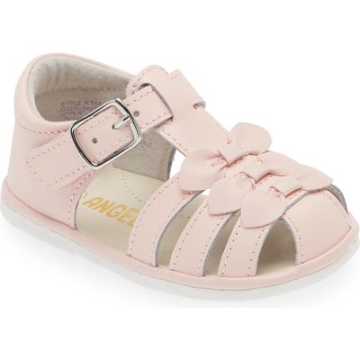 L'AMOUR Kids' Everly Bow Sandal in Pink 