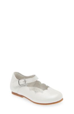 L'AMOUR Kids' Sonia Mary Jane Flat in White