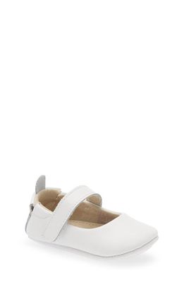 L'AMOUR Mary Jane Crib Shoe in White