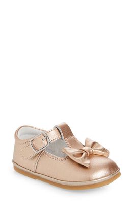 L'AMOUR Minnie Bow T-Strap Shoe in Rose Gold