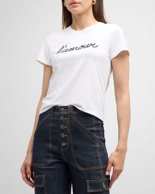 L'amour Shrunken Short-Sleeve Tee