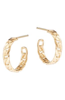 Lana Casino Chain Hoop Earrings in Yellow