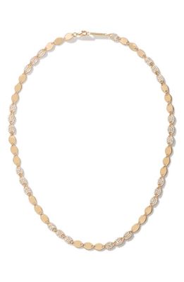 Lana Diamond & Nude Link Necklace in Yellow