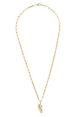 Lana Diamond Wing Pendant Necklace in Yellow Gold