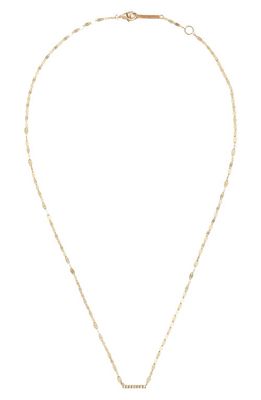 Lana Flawless Mini Bar Diamond Pendant Necklace in Yellow