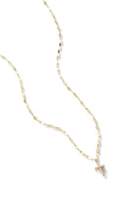 Lana Flawless Mini Diamond Cross Pendant Necklace in Yellow