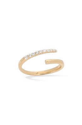 Lana Graduated Diamond Bypass Ring in Yellow Gold
