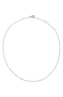 Lana Jewelry Blake Chain Choker Necklace in White Gold