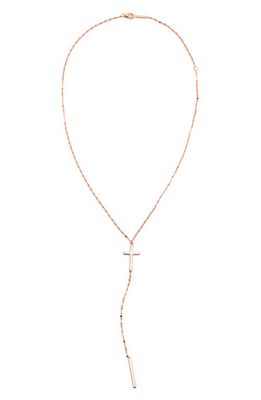 Lana Jewelry Crossary Chime Y-Necklace in Rose