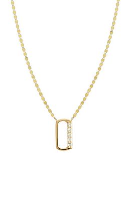 Lana Jewelry Initial Pendant Necklace in Yellow Gold- O