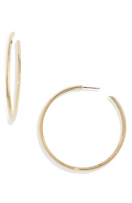 Lana Jewelry Pointed Royale Hoop Earrings in Yellow Gold