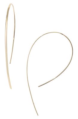Lana Jewelry Small Vanity Hooked-On Hoop Earrings in Yellow Gold