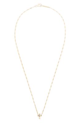 Lana Jewelry Solo Mini Cross Pendant Necklace in Yg