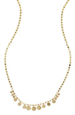 Lana Lane Jewelry Mini Disc Chain Choker Necklace in Yellow Gold
