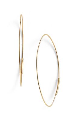 Lana Magic Small Oval Hoop Earrings in Yellow Gold