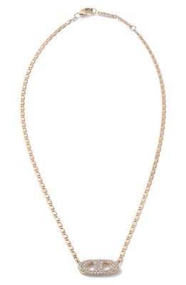 Lana Mega Malibu Diamond Pavé Pendant Necklace in Yellow
