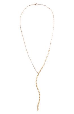 Lana Nude Lariat Necklace in Yellow Gold