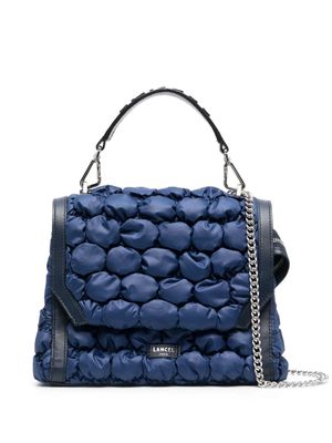 Lancel bubble-pattern leather crossbody bag - Blue