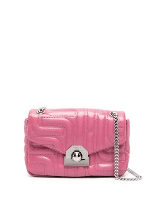 Lancel decorative-stitching leather crossbody bag - Pink