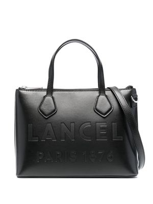 Lancel embossed-logo detail tote bag - Black