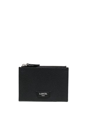 Lancel logo leather card holder - Black