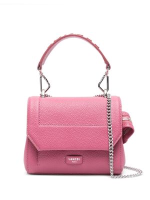 Lancel Ninon logo-patch leather bag - Pink